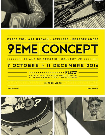 [🗓 AGENDA #expo] D’octobre à décembre, carte blanche aux artistes du @9emeconcept au @FlowLille et à la @mfMoulins lille.fr/Evenements/9em…