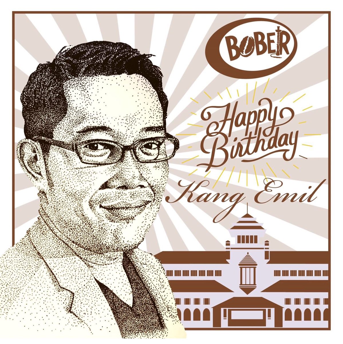 bismakarisma's tweet photo. Semangat tambah yuswa kang @ridwankamil !!jadi iraha bade ngadu brikdens teh? -dari aku yang masih jomblo- https://t.co/zECDzAZhLN