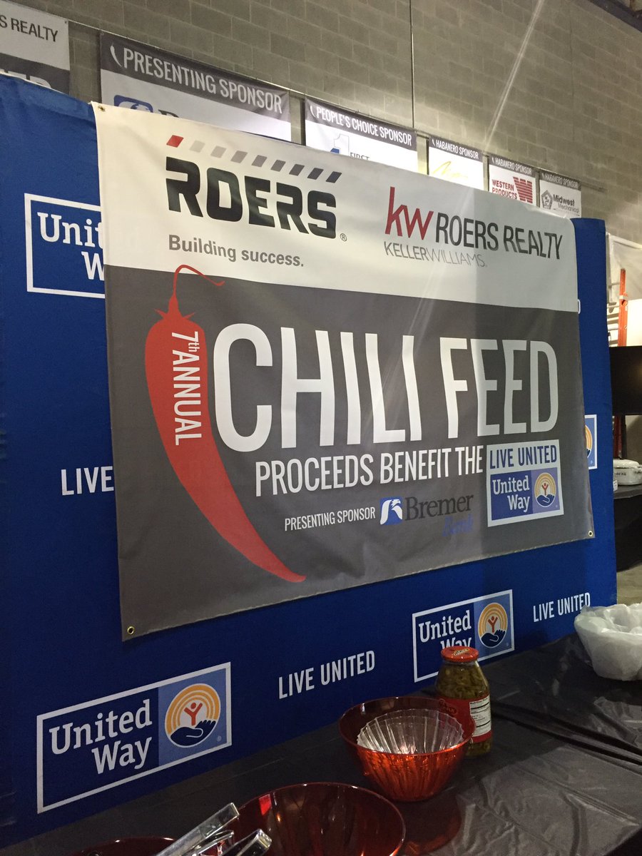 It smells DELICIOUS in here!!! Come join us TODAY for the Chili Feed-- proceeds support the <a href="/UnitedWayFargo/">United Way Cass-Clay</a>! #RoersKWChiliFeed #LiveUnitedFM