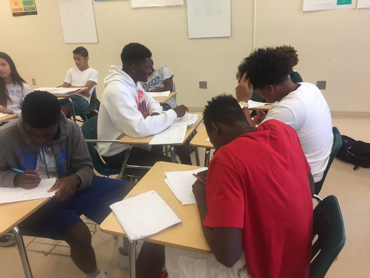 ATL_Eagles's tweet image. Students working together in Algebra class.  Rigor is happening here! #studentautonomy