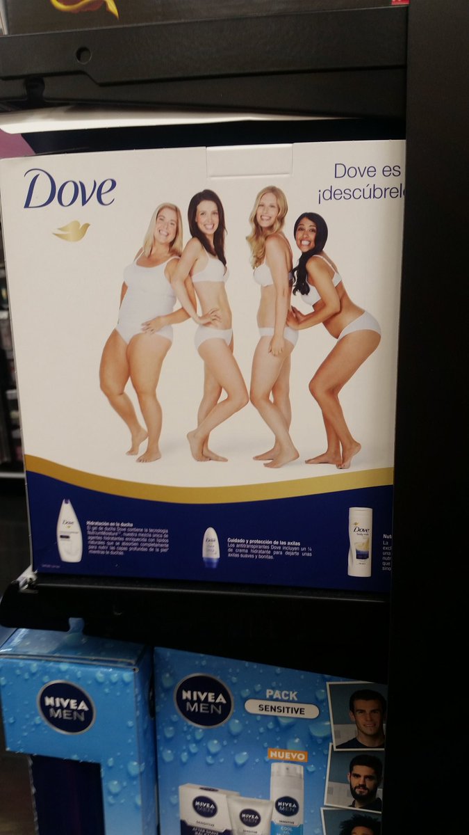 enomatx's tweet image. Anuncio de Dove, visto en el Carrefour.