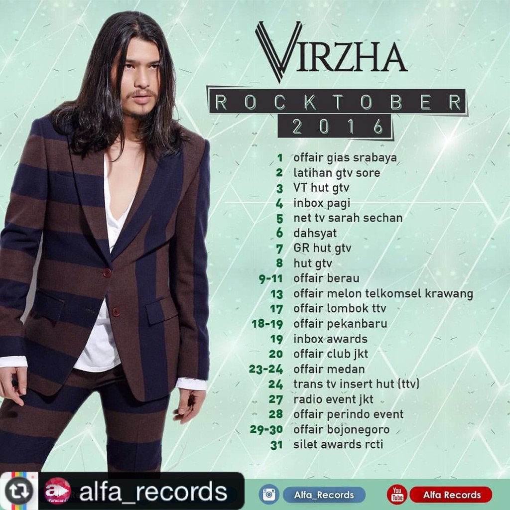 dev_manado's tweet photo. Schedule @didevirzha Oktober 2016 
Let's Rocktober Dev! 
cc : @devotees_hq 
#virzha #didevirzha #KitaYangBeda https://t.co/PrnCh45s9D