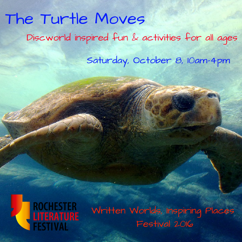 RochLitFest's tweet photo. #TheTurtleMoves is happening on Saturday https://t.co/qErEGrO8Vo for #RLF2016 Meet the Librarian and lots more fun! https://t.co/eFhMGajadh
