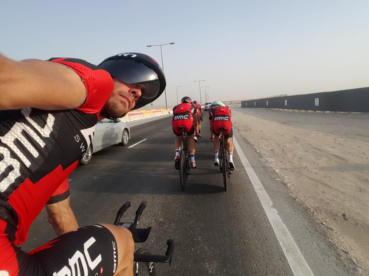 Daniel87Oss's tweet photo. Qatar-Doha TeamTimeTrialTraining #WCTTT #BMC #teamtimetrial https://t.co/Ou7znNAckD