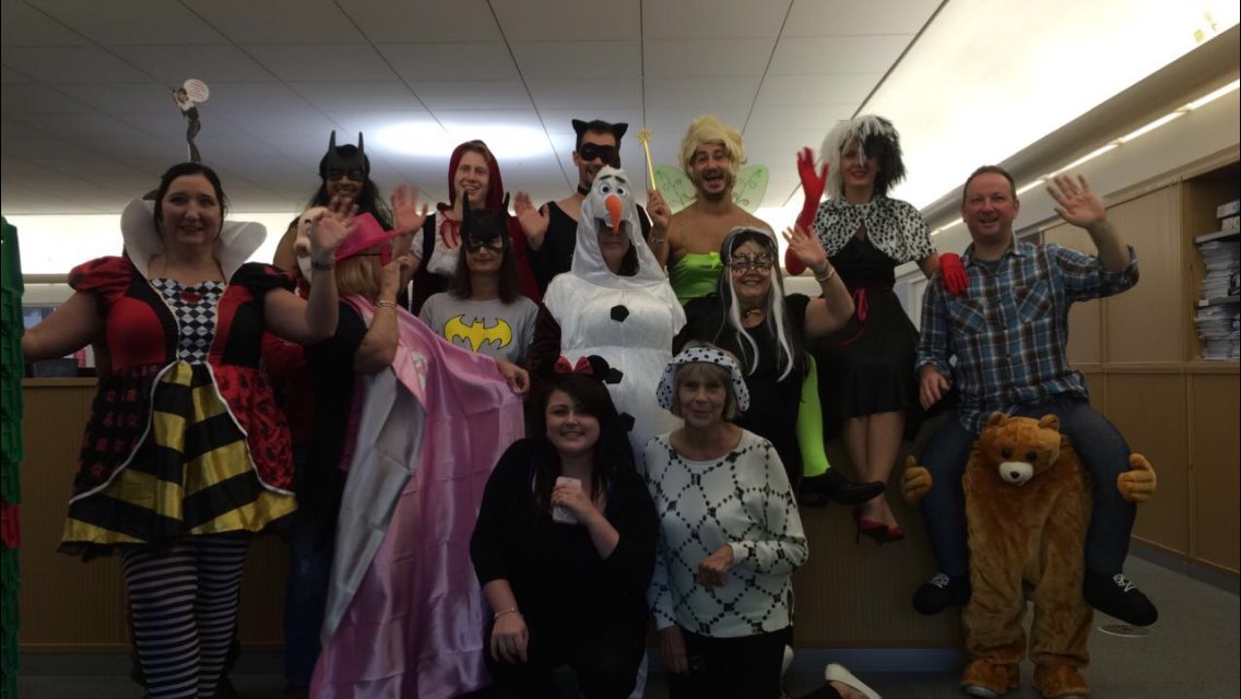 Childrens_Trust's tweet photo. Thanks to these fancy dress fundraisers who came in to brighten our day with a £648 donation for children with #BrainInjury! #charitytuesday https://t.co/e5IlZbED9Y