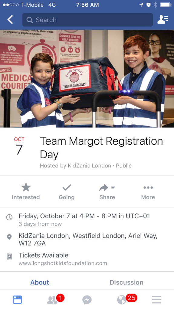 Please register for #TeamMargot on Oct. 7 at KidZania! More information here: facebook.com/events/1764559…