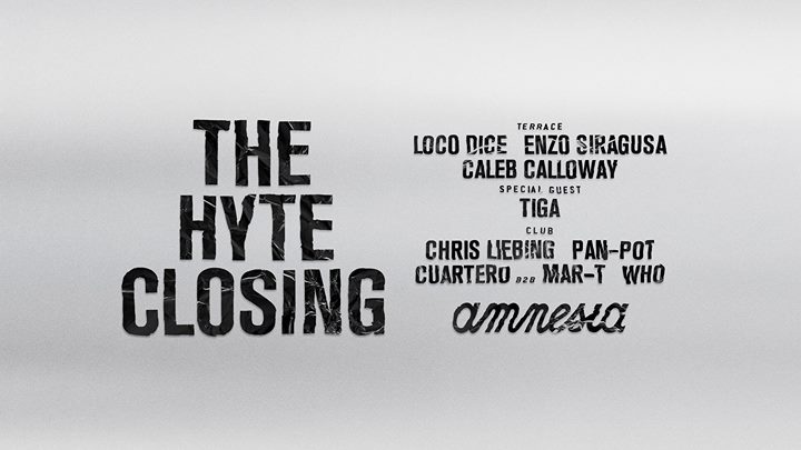 ch_ibiza's tweet photo. Wednesday at @Amnesia_Ibiza : HYTE - Closing Party (@LocoDiceOFC @ChrisLiebing @panpotofficial @enzosiragusa… https://t.co/nLFTHBayE5 https://t.co/HKkrBVHUyJ