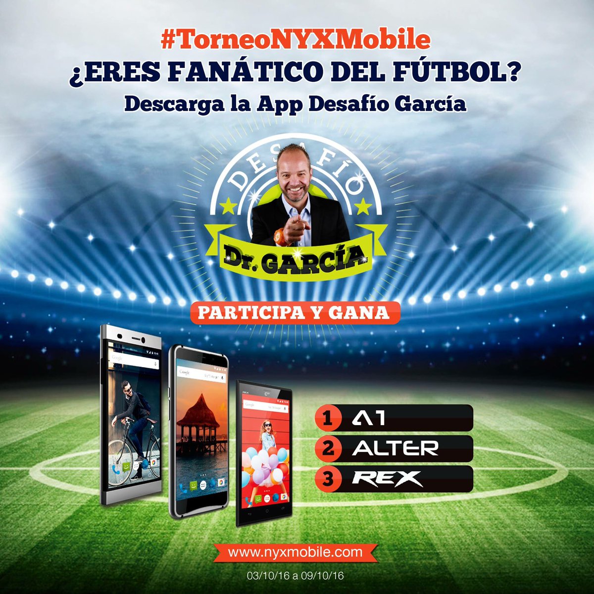 ¡Pelados esta semana nos volvimos locos! ¡Participen en el #TorneoNyxMobile y ganen 3 smartphones, entren a su App y jueguen!