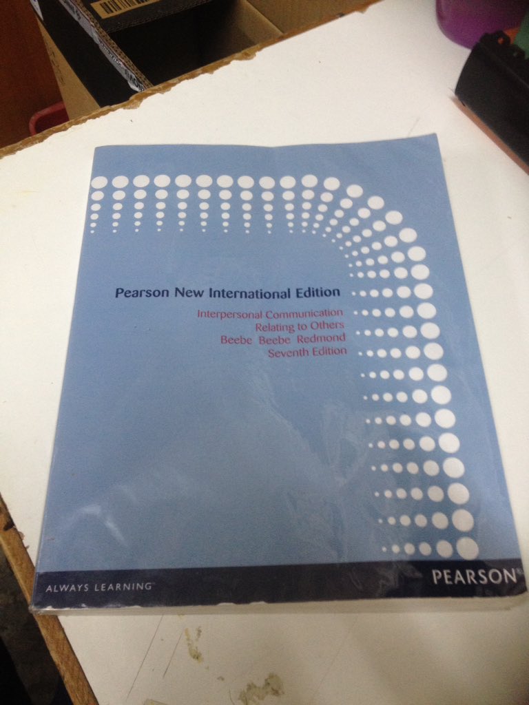 mainframenc's tweet photo. @komedlendu Original Interpersonal Communication book for sale. Con: 8/10, have internal water marks. RM 10. Contact: 011-33236747 (Afiq) https://t.co/HlMfGQaXMo