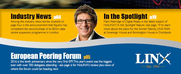 DigitalEMEA's tweet photo. Our very own Mark Pestridge - Managing Director UK, talks LINX pops in @LINX_Network #HotLINX47 magazine, read more https://t.co/7thQfUXTh9 https://t.co/hst4qDJORk