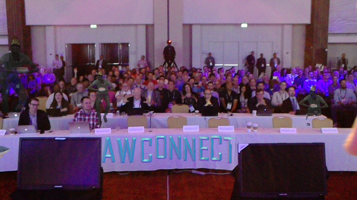 Having an awesome #AWConnect keynote with my friends here! #HoloLens #AirWatch <a href="/VMware/">VMware</a> @AirWatch