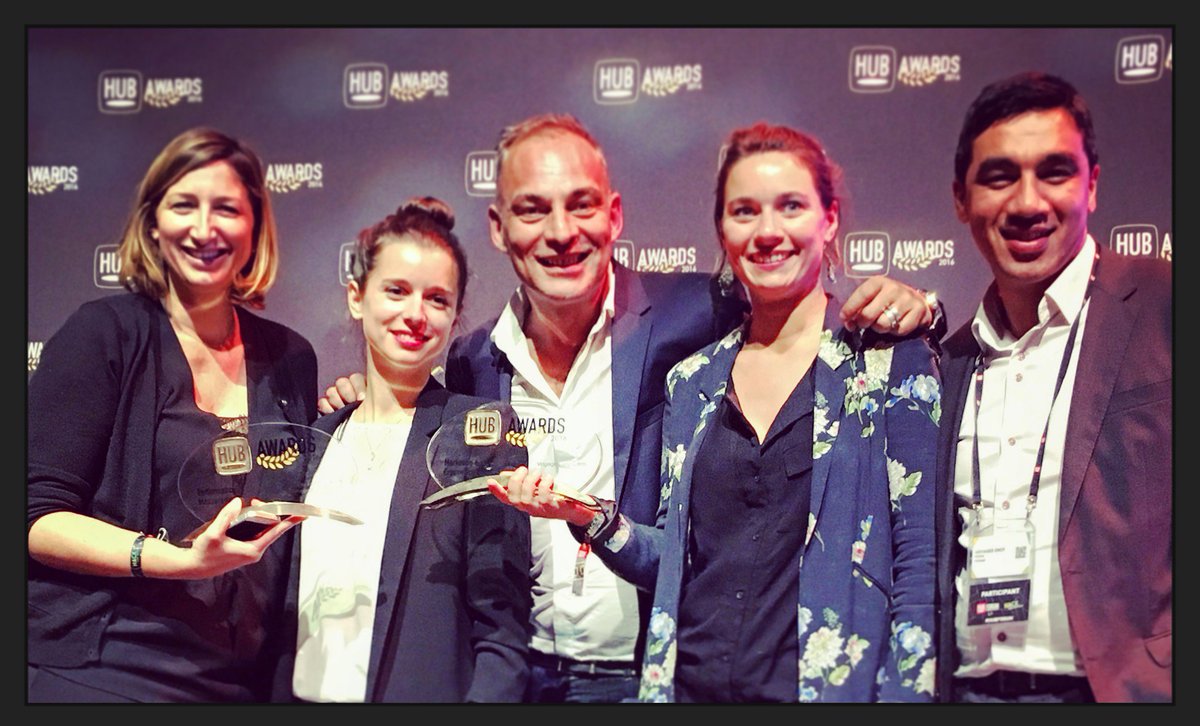 Contentsquare's tweet photo. Bravo aux équipes de @Voyagessncf_com qui réalisent un triplé ce soir ! #HubAwards @Pascallannoo https://t.co/s6YFikdDjM
