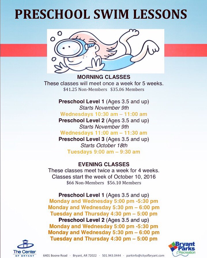 Preschool Swim Lessons