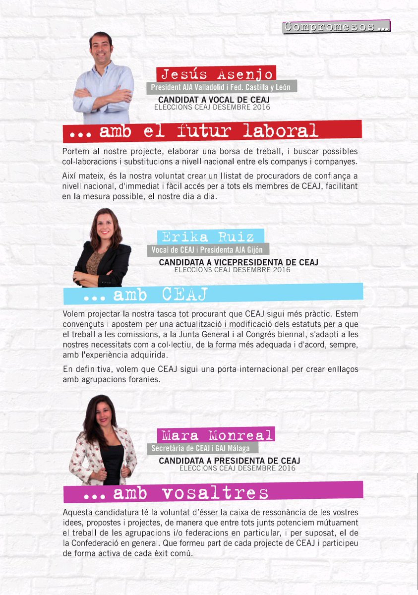 ConstAbogacia's tweet photo. Coneix el nostre programa i al nostre equip #ConstruintAdvocacia https://t.co/4GYpuvRy24