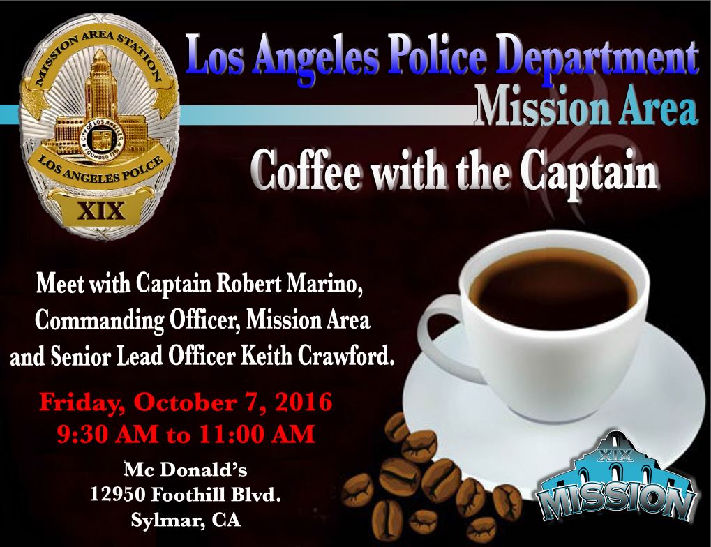 Join us for National Coffee with a Cop Day this Friday!