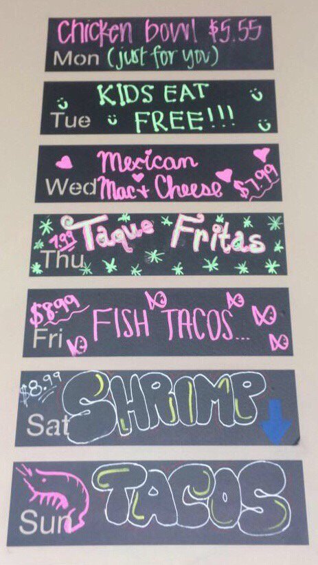 TaQueTacoBar's tweet photo. #weeklyspecials #cometastetheyum #shrimptacos https://t.co/AlqWEwjRhG