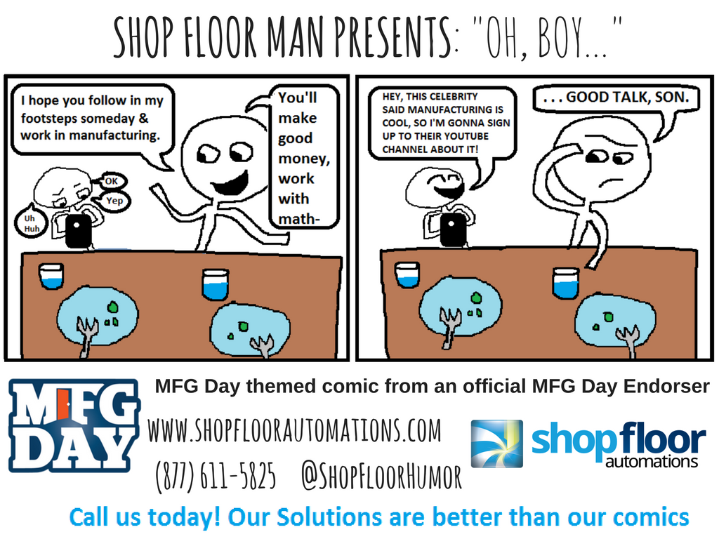 ShopFloorHumor's tweet photo. Whatever gets their foot in the door, AMIRIGHT? #MFGday16 #ThingsMachinistsSays #ShopFloorHumor #TuesdayMotivation https://t.co/apm4Mpmv88