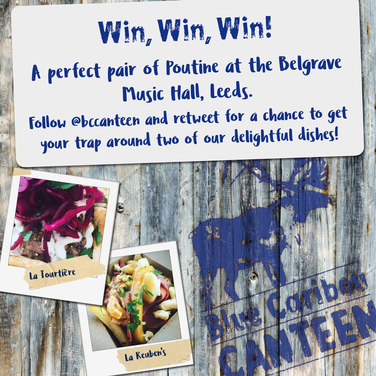 #competition! We'll be giving away a pair of #poutine when we visit <a href="/Belgrave_Leeds/">𝖇𝖊𝖑𝖌𝖗𝖆𝖛𝖊 𝖒𝖚𝖘𝖎𝖈 𝖍𝖆𝖑𝖑</a> on Saturday. Follow + #retweet to be in with a chance!