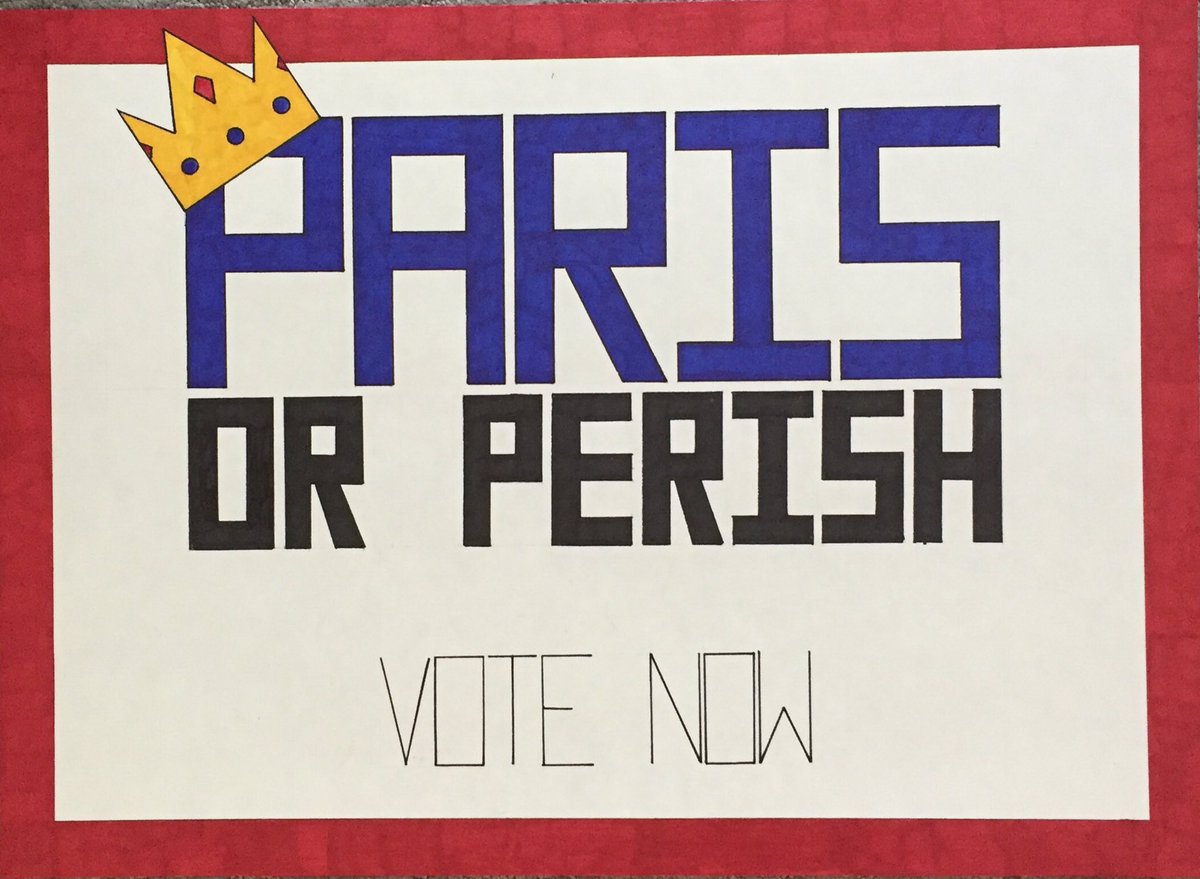Paris4Prince's tweet photo. Vote For Paris. If you don't, you will probably die. https://t.co/sOGcgmAN7h