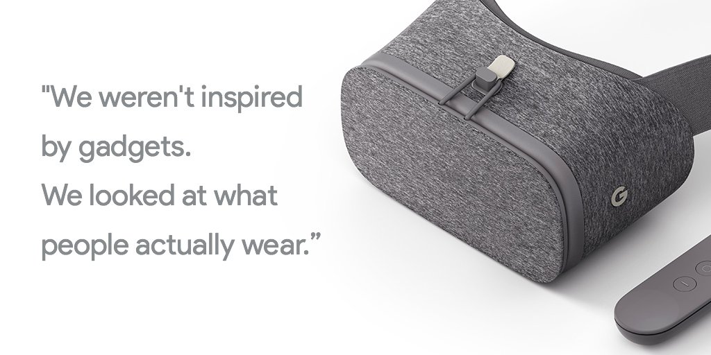 madebygoogle's tweet image. What a day for a Daydream View. #madebygoogle