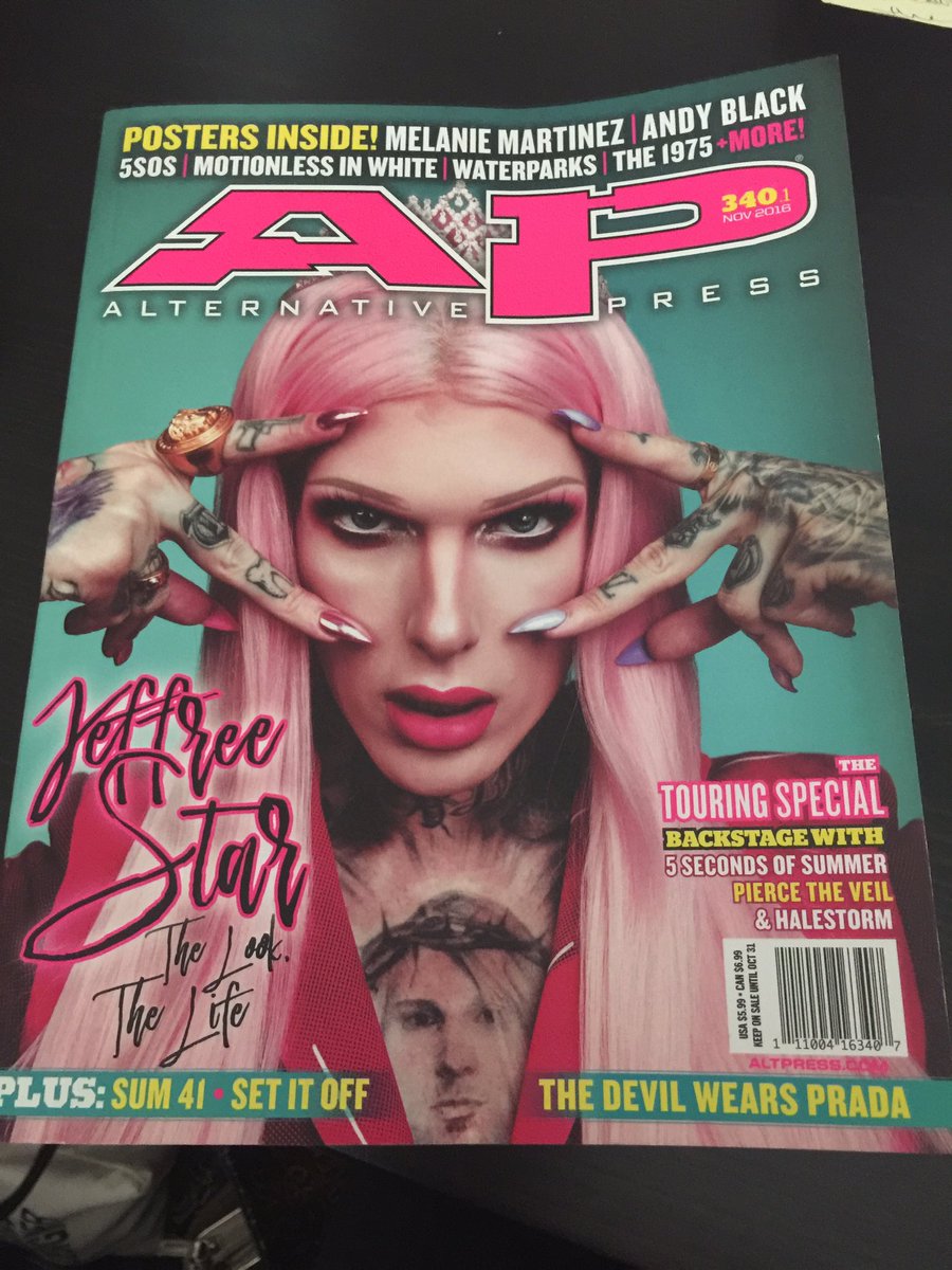BL0Ndi_3's tweet photo. Yaaaaas @JeffreeStar #youbettawerk!! #apmag #alternativepress 😍😍😍😍 https://t.co/95cYLjxLbT