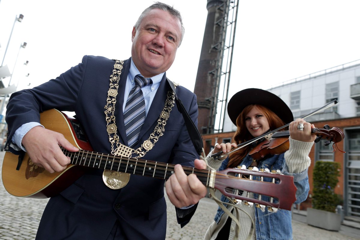 BuskerFleadh's tweet photo. Thanks to @LordMayorDublin Brendan Carr for taking part in the #BuskerFleadh launch on Monday @events_DCC https://t.co/2gJnrO5V0Q