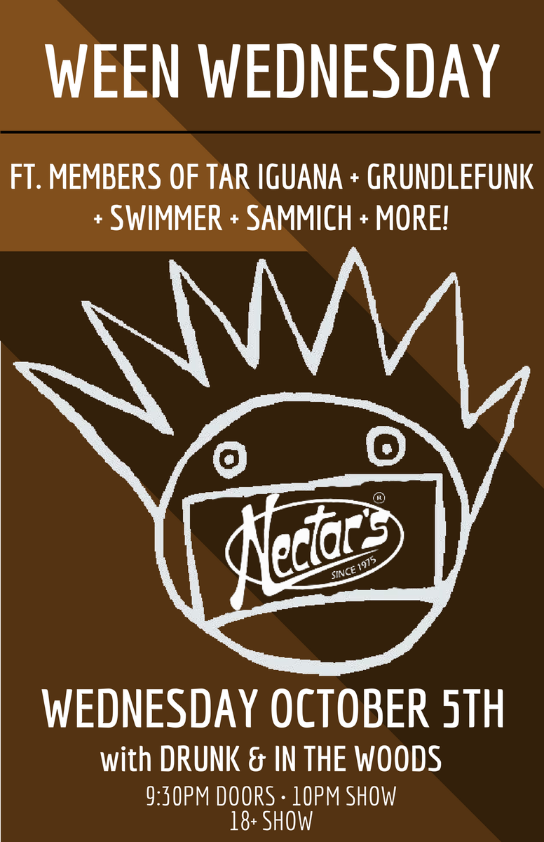 nectarsvt's tweet photo. #WEENWEDNESDAY is back tomorrow night #LiveAtNectars ft. members of #TarIguana, @GrundlefunkBand, @SwimmerBTV, @sammichvt, &amp; more! #BoysClub https://t.co/UENjbnh4Yd