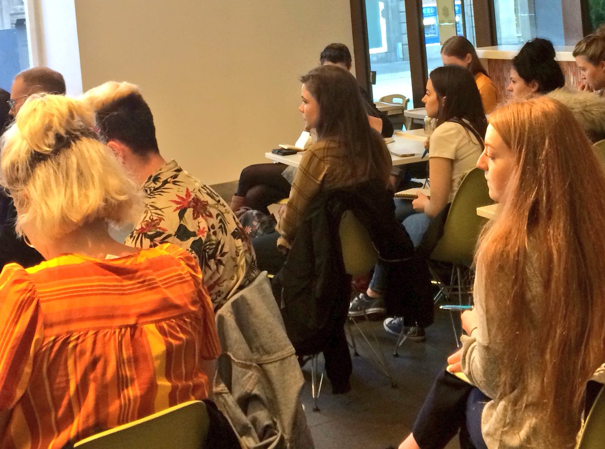 Good #cbdsn turnout at Dundee Arts Cafe tonight with DJCAD's Jackie Malcolm