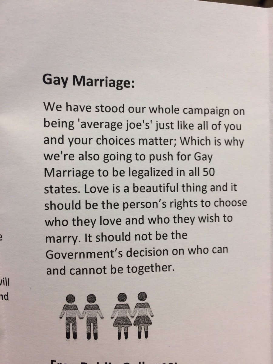 TheMove2016's tweet image. I agree with your standpoint, and so does the Supreme Court, who legalized gay marriage a year ago. @prescommonman