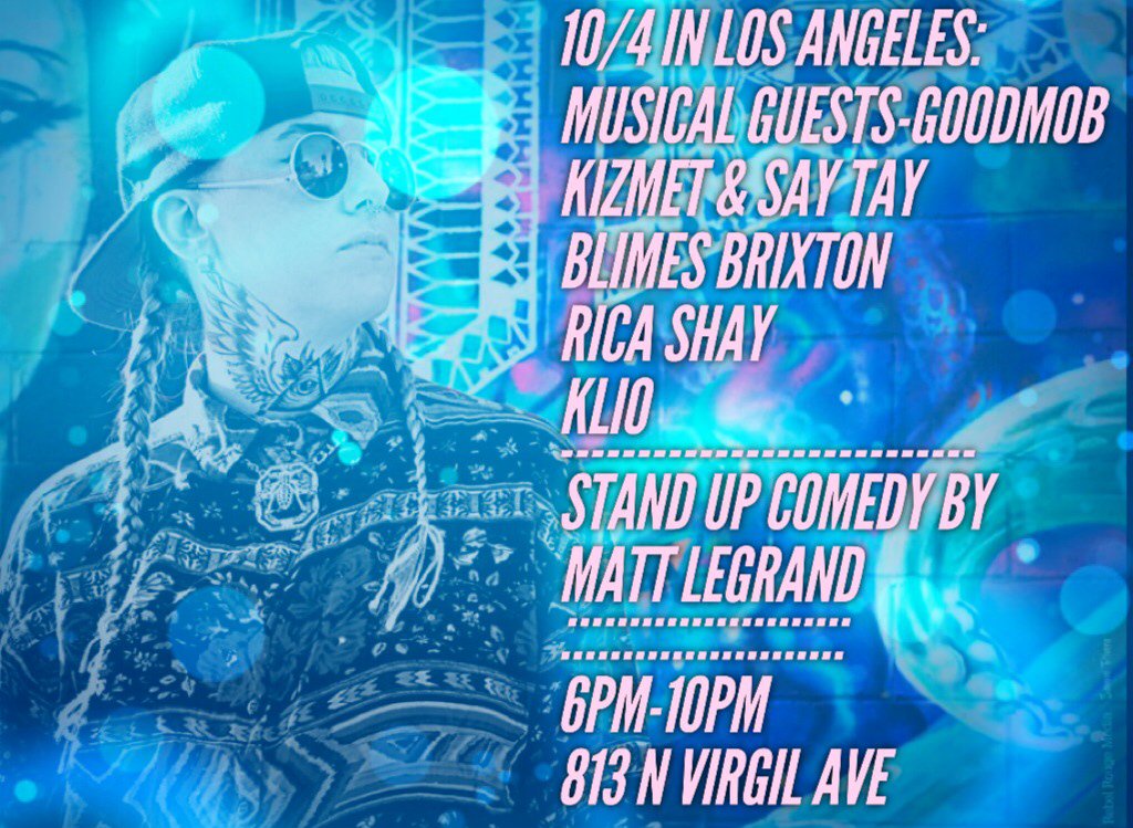 blimesbrixton's tweet photo. v rare v intimate #freeshow TONIGHT, LA! @KimDeLacy @SayTAymusic @BodyAcademics @_RicAShAY_  @klio 🎈 https://t.co/xTmtL3eFFE