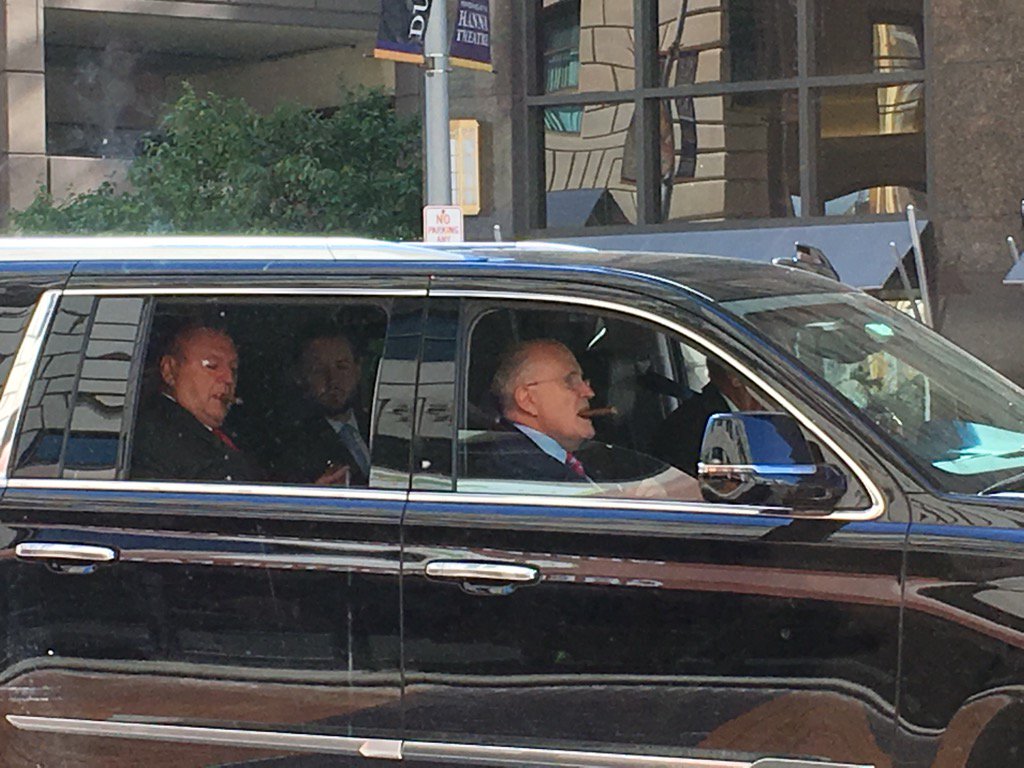 Giuliani: Roger, how we gonna make the world better for poor, black women? Ailes: I won't sexually harass any of them. Giuliani: Done and done. That felt good.