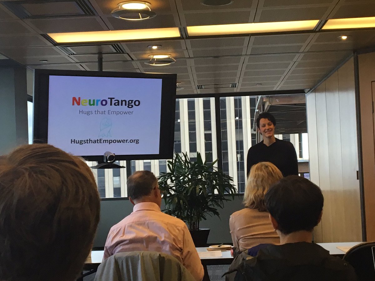 SVPFastPitch's tweet photo. #FastPitchSF @NeuroTango is being presented by Gabriela Condrea, pitching her idea of a tango-inspired neuroplasticity mobility technique. https://t.co/PYWljt8Xif