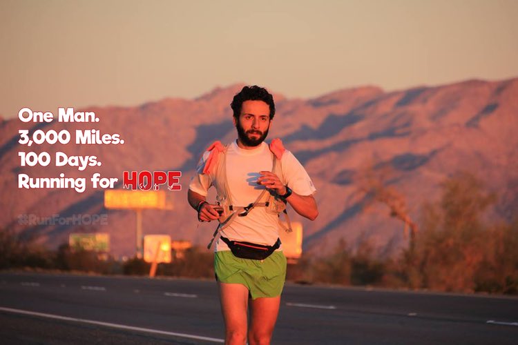 smsvchurch's tweet photo. Looking for something great to be a part of? Follow &amp; support @TheHOPEAssoc and the #RunForHope Campaign as Levi Risk runs across America! https://t.co/xEDJOLfLWx