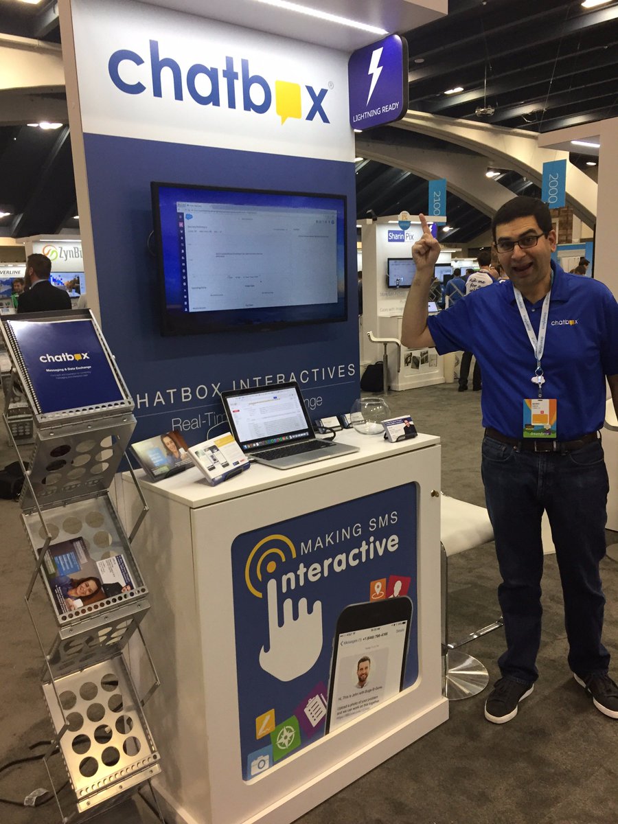 Stop by #DF16 booth 1849 &amp; Barry will show you how you can collaborate with customers using SMS &amp; real-time data exchange within <a href="/salesforce/">Salesforce</a>