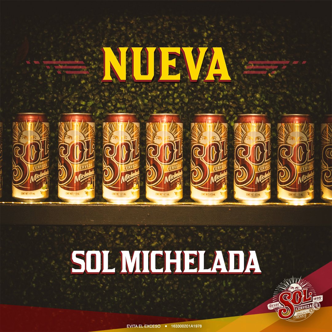 solmezclasmx's tweet photo. La michelada perfecta🍺 ha llegado. Bienvenida #SolMichelada😎, la mezcla perfecta de salsas, al momento. https://t.co/8HodxsxVbw