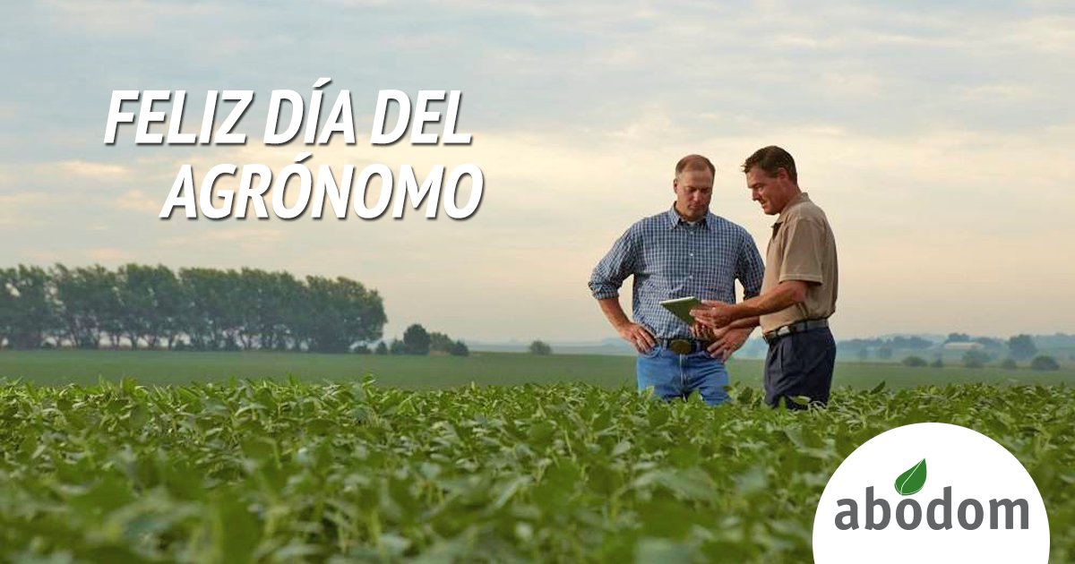abodomrd's tweet photo. Felicidades a los que mejoran la productividad de la tierra, felicidades Agrónomos en su día. #felizdiadelagronomo https://t.co/KnTfQQFAOW