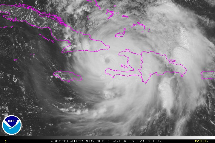 Hurricane #Matthew still packing winds near 145 mph as landfall over eastern tip of #Cuba draws closer.