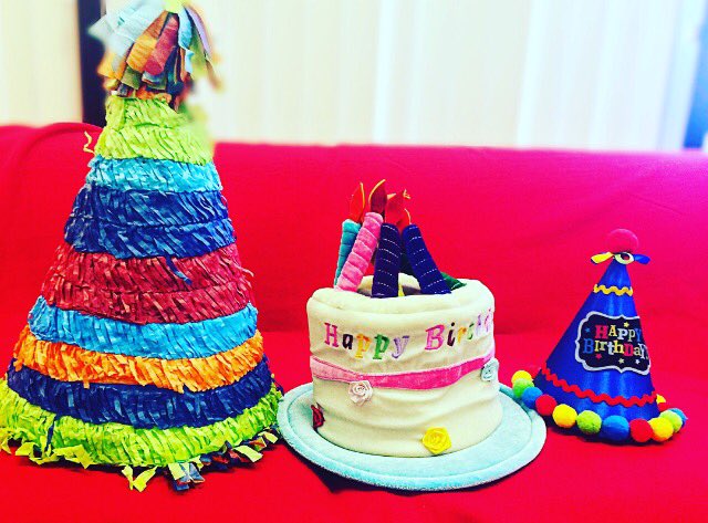 RockyRedHawk's tweet photo. Tomorrow is my birthday!! What hat should I wear? #bighat #cakehat #littlehat #happybirthdaytome https://t.co/HBKEE1MlZn