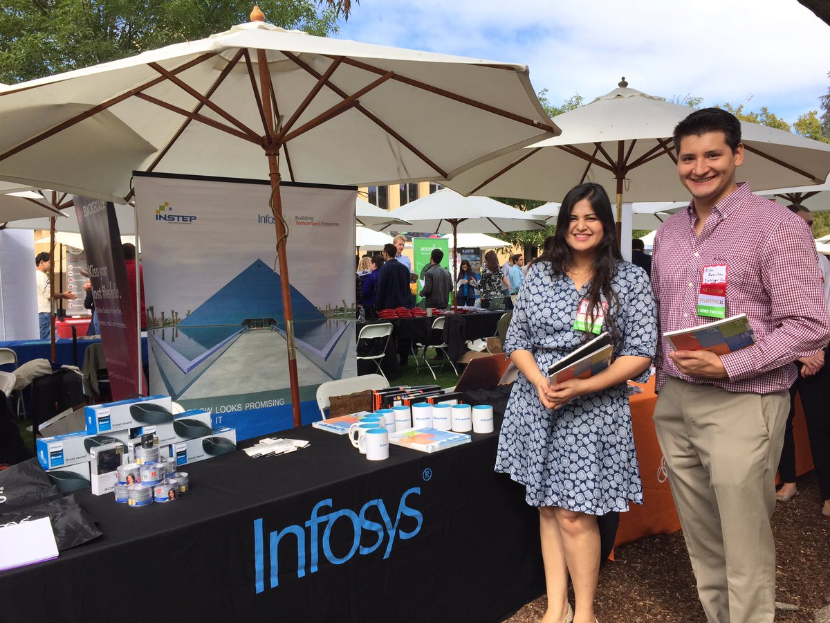 Infosys's tweet image. Happy to be back in the Bay Area to attract top talent from @Stanford for a summer #internship in India! #InfosysInstep #StanfordFallFair