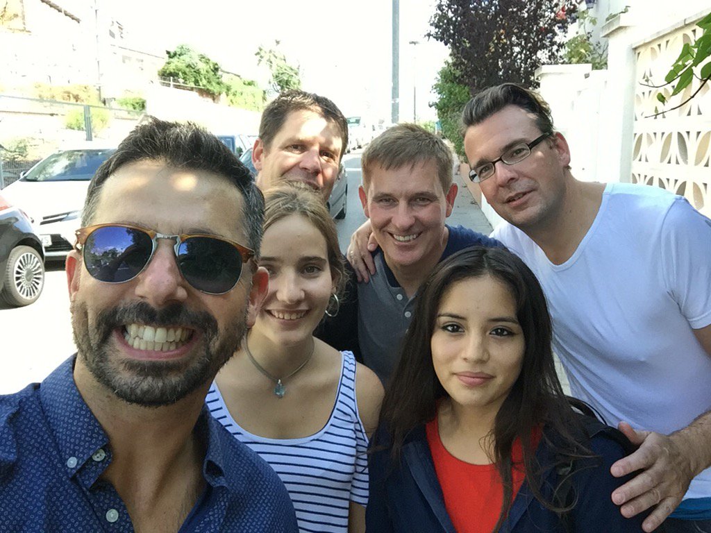 Bringing the girls to the school #photo with a local #teampigeon <a href="/inavate/">Inavate Magazine</a>