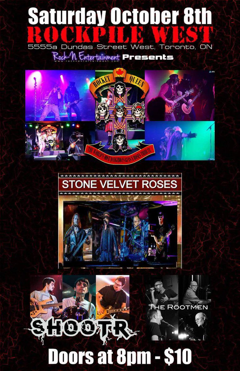 This is AWESOME #GnFnR#Tribute
Sat Oct 8 at #Rockpile
<a href="/the_edge/">102.1 The Edge</a> <a href="/torontorockcamp/">Toronto Rock Camp</a> <a href="/StevesMusicTO/">Steves Music Toronto</a> <a href="/RockpileClub/">The Rockpile Events</a> <a href="/TorontoEvents/">Toronto Events</a> <a href="/TorontoComms/">TorontoComms</a>