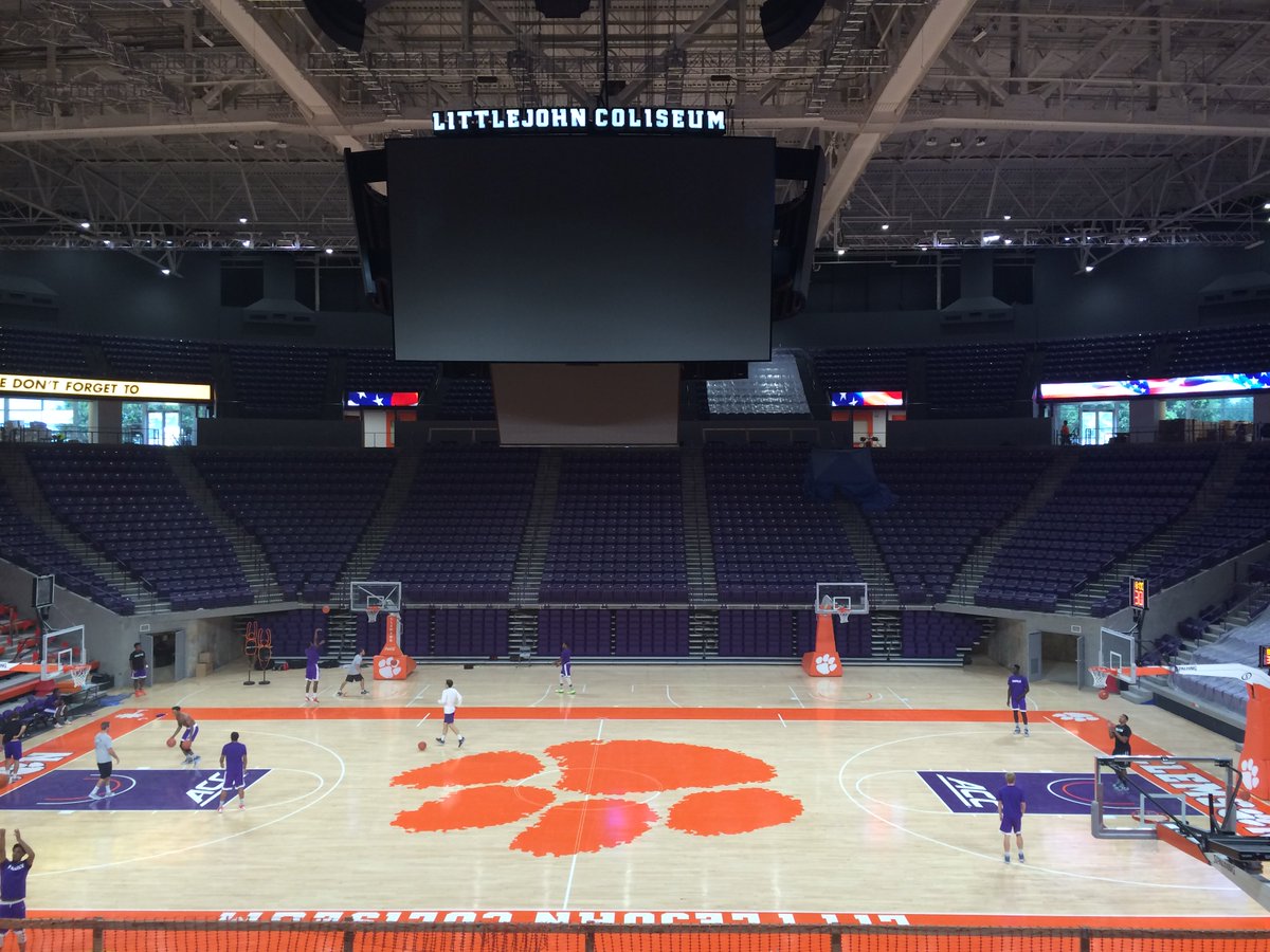 ClementsElec's tweet image. Check out the progression of #Clemson University's #Littlejohn Coliseum!