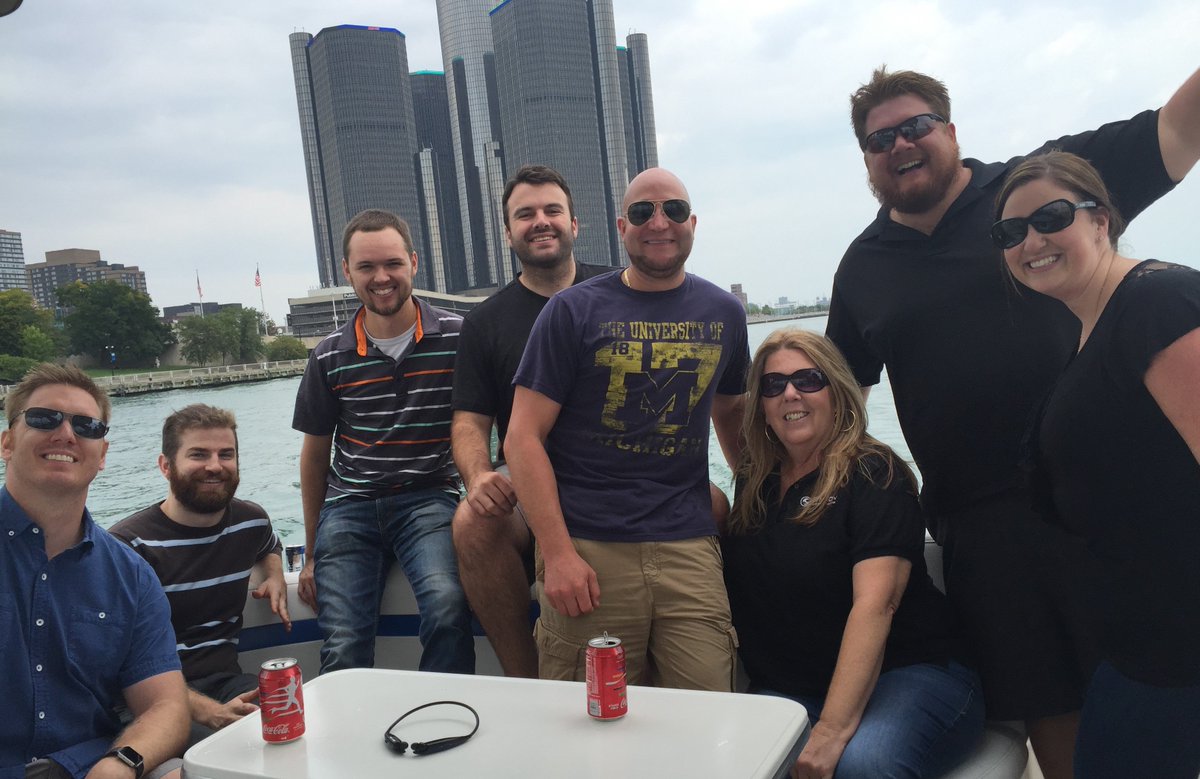 Syncon_Polished's tweet photo. Some of our amazing office staff took a day off to enjoy the last of the Michigan weather last week #workhardplayharder #polishedconcrete https://t.co/HowXFC1y4k