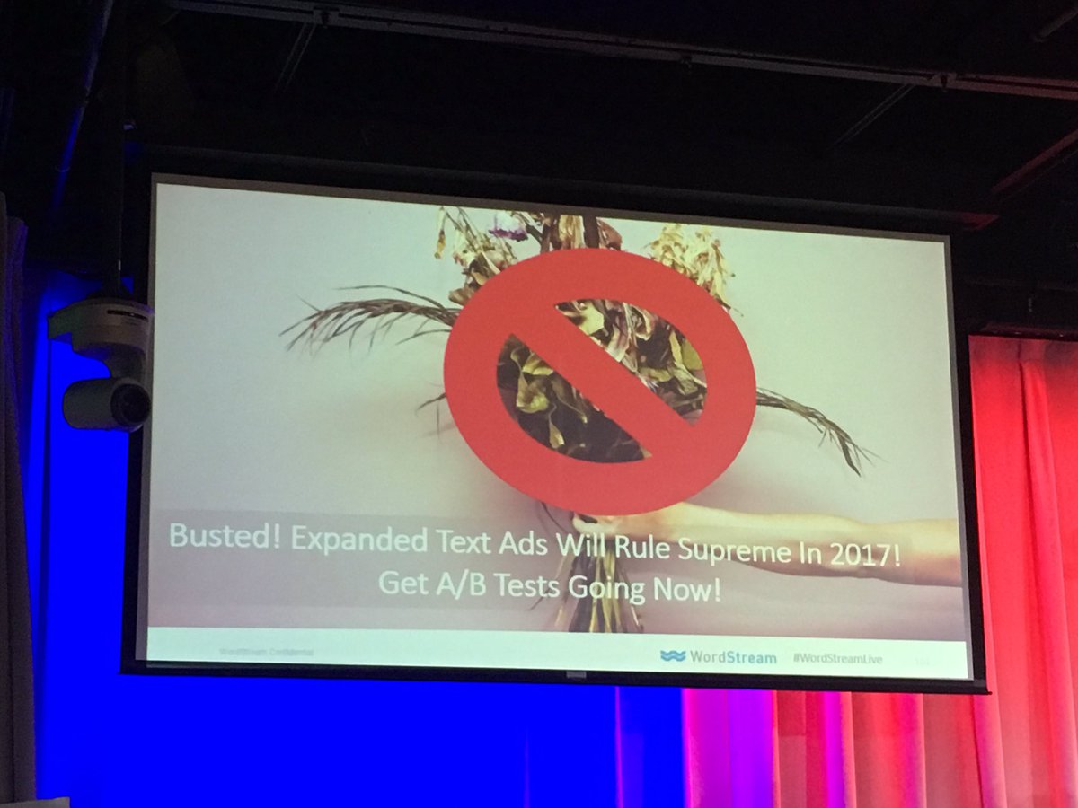 TKatic's tweet image. Time to change! #wordstreamlive #ppctip #ppcmythbusted