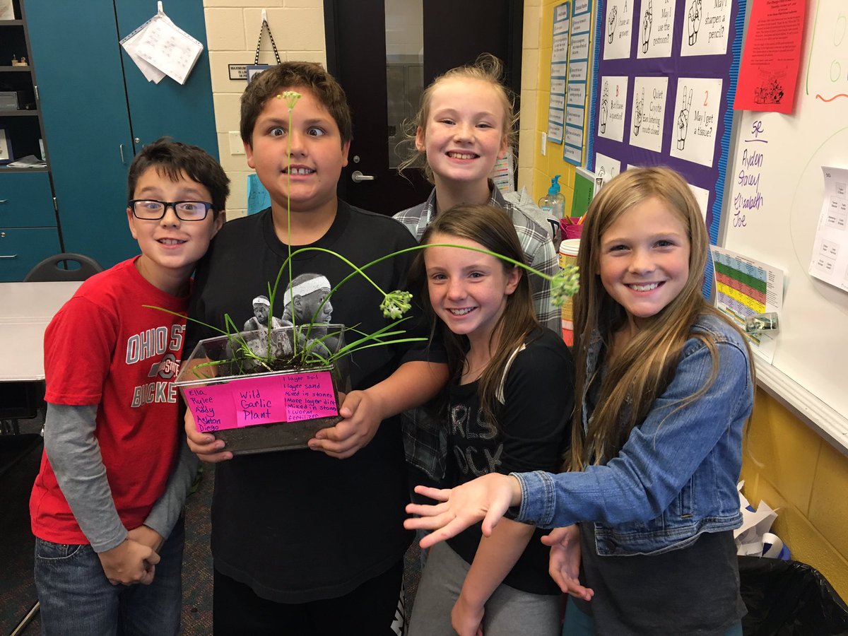 kgregorsok's tweet photo. We are having a blast making terrariums to learn about ecosystems! #OtsegoKnights https://t.co/mZPqJrYErL