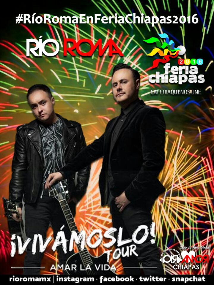 anaVitolla's tweet photo. Nos gustaría que llegue el #VivámosloTour de @RioRomamx a la @FeriaChiapasAC
#RíoRomaEnFeriaChiapas2016 @VelascoM_ https://t.co/4CevLrkTOZ
