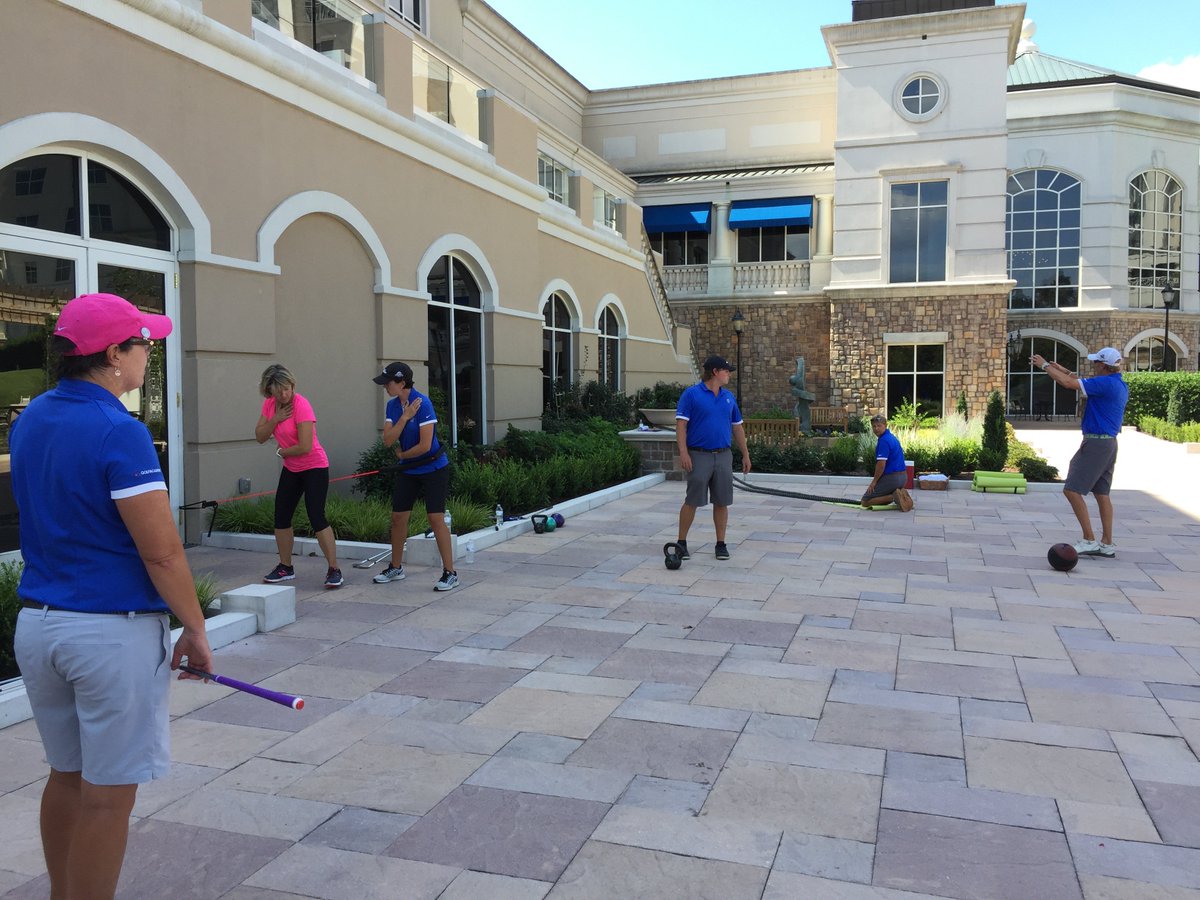 BallantyneGolf's tweet photo. Whether you're a #golf instructor or just a fan of the game #TPItraining is a must! @BallantyneHotel with trainer Margo Fonda from the DRGS https://t.co/TJrbBaXCU8