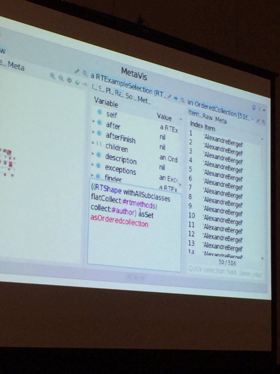 alexbergel's tweet photo. Live programming in @pharoproject and #Roassal by Leonel merino #vissoft16 https://t.co/zJzas2VjFJ