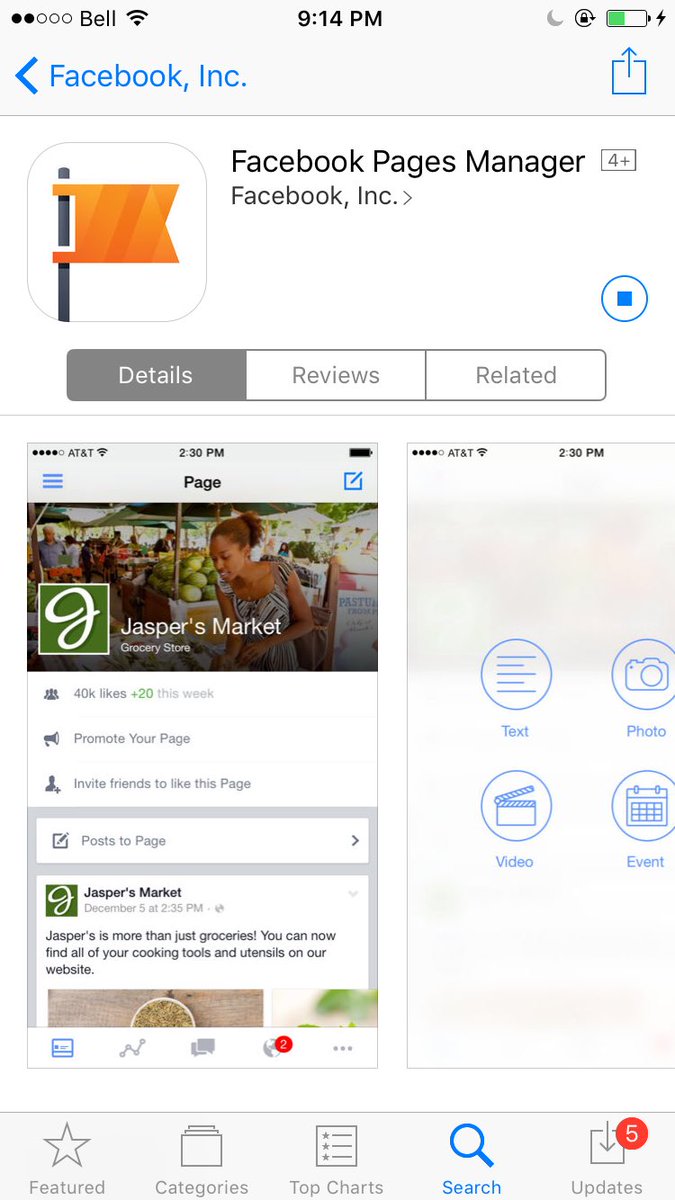 jaclynmcfruci's tweet image. @facebook @AppStore any reason why #PagesManager app won&apos;t download? Phone has enough space.