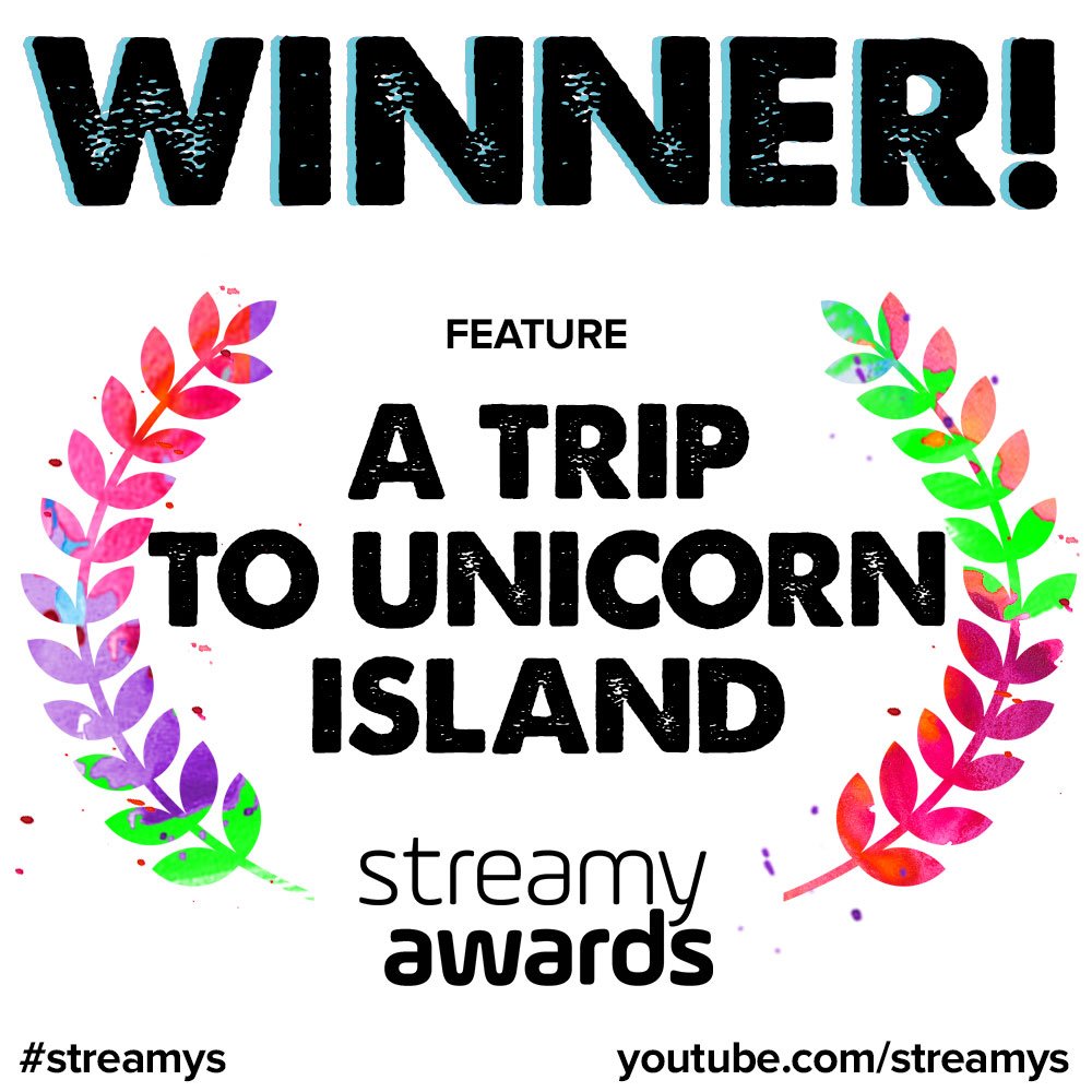 And the #streamys award.... for Feature.... goes to... <a href="/at2ui/">#AT2UI Movie</a>! Yassss, unicorn fam unite! 🦄